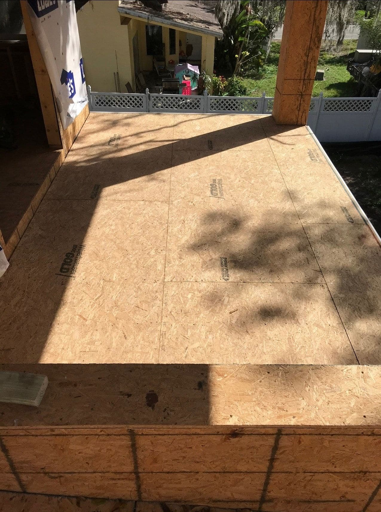 Real fiberglass deck project completed by Atinez in Florida